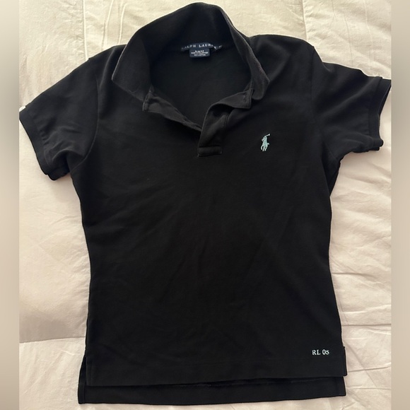 Ralph Lauren Black Slim Cut Polo 🐎🖤 - Picture 1 of 5